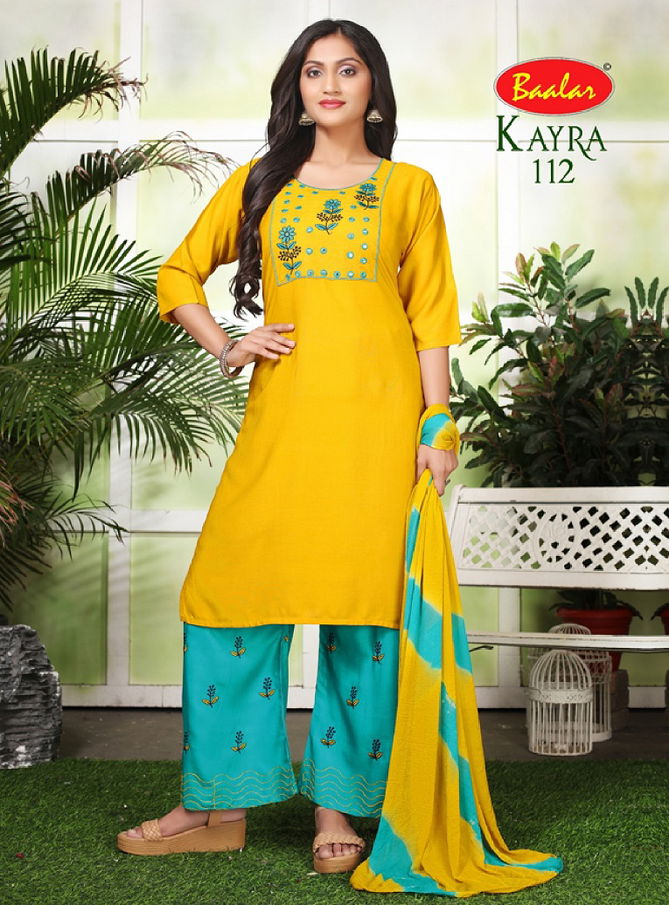 Baalar Kayra 1 Wholesale Kurti Palazzo With Dupatta Collection 